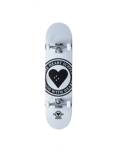 HEART SUPPLY LOGO 8.25 WHITE