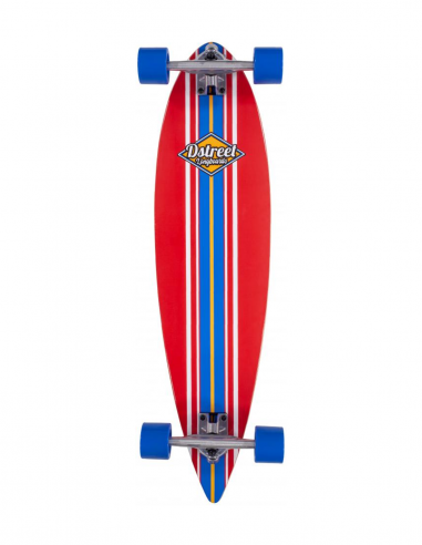 DSTREET COMPLETE PINTAIL LONGBOARD OCEAN RED