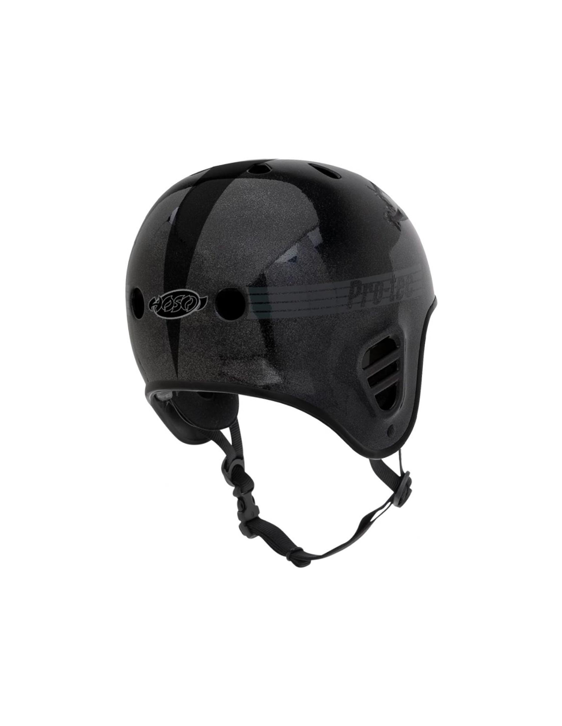 PRO-TEC FULLCUT CERTIFIED METALLIC BLACK, HOSOI HELMET M