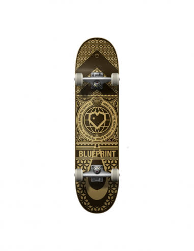 SKATEBOARD BLUEPRINT HOME HEART V2 8 ΜΑΥΡΟ