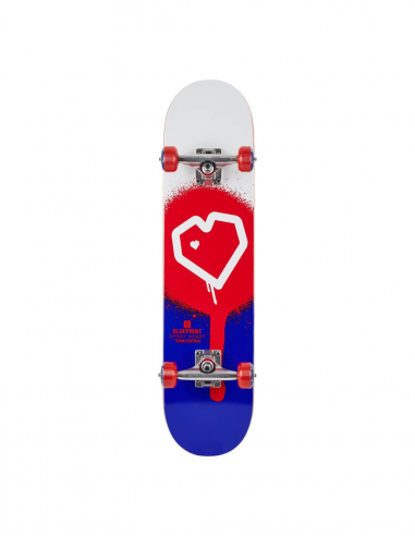 BLUEPRINT SPRAY HEART V2 8.00 RED BLUE