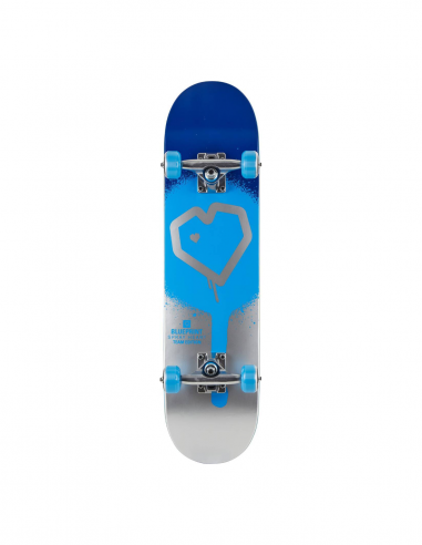 BLUEPRINT SPRAY HEART V2 8.25 BLUE SILVER